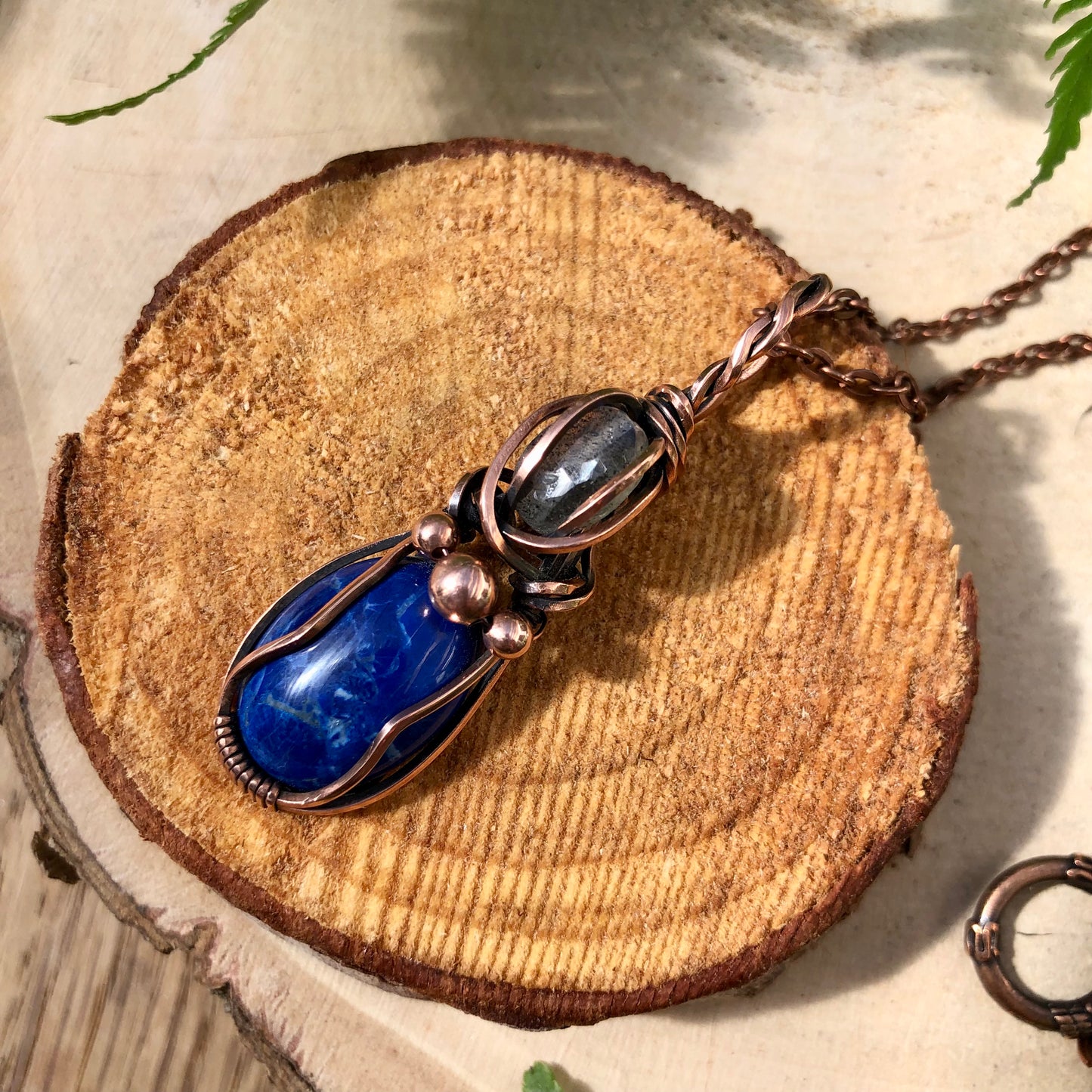 Lapis Lazuli & Labradorite Pendant Necklace